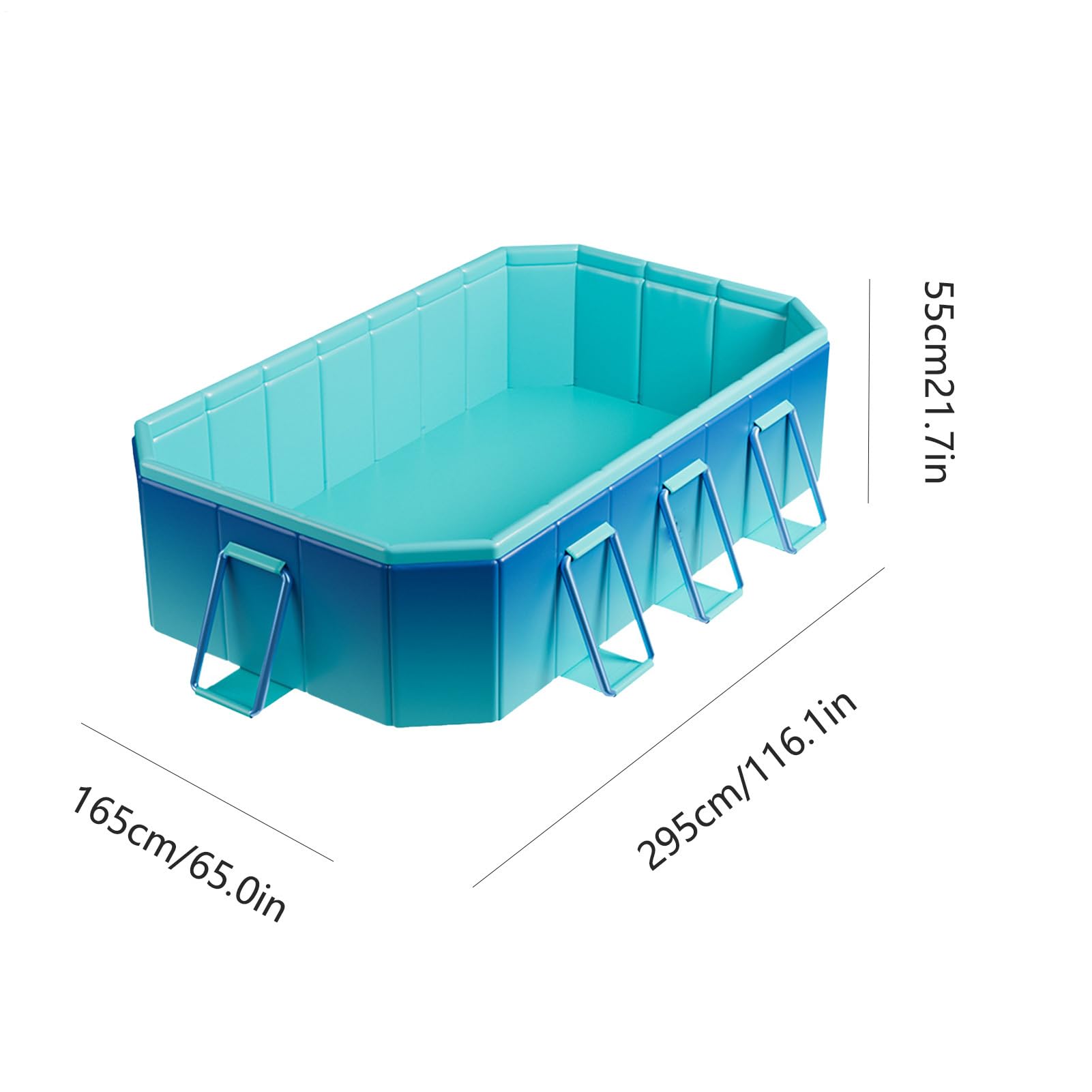 Piscina Plegable, No Es Necesario Inflarla: Se Instala En 1 Segundo | Piscina Doméstica Grande, Para Niños, Adultos, Perros Y Mascotas | Viene Con Tapón De . Estructura Robusta De 4 Capas.