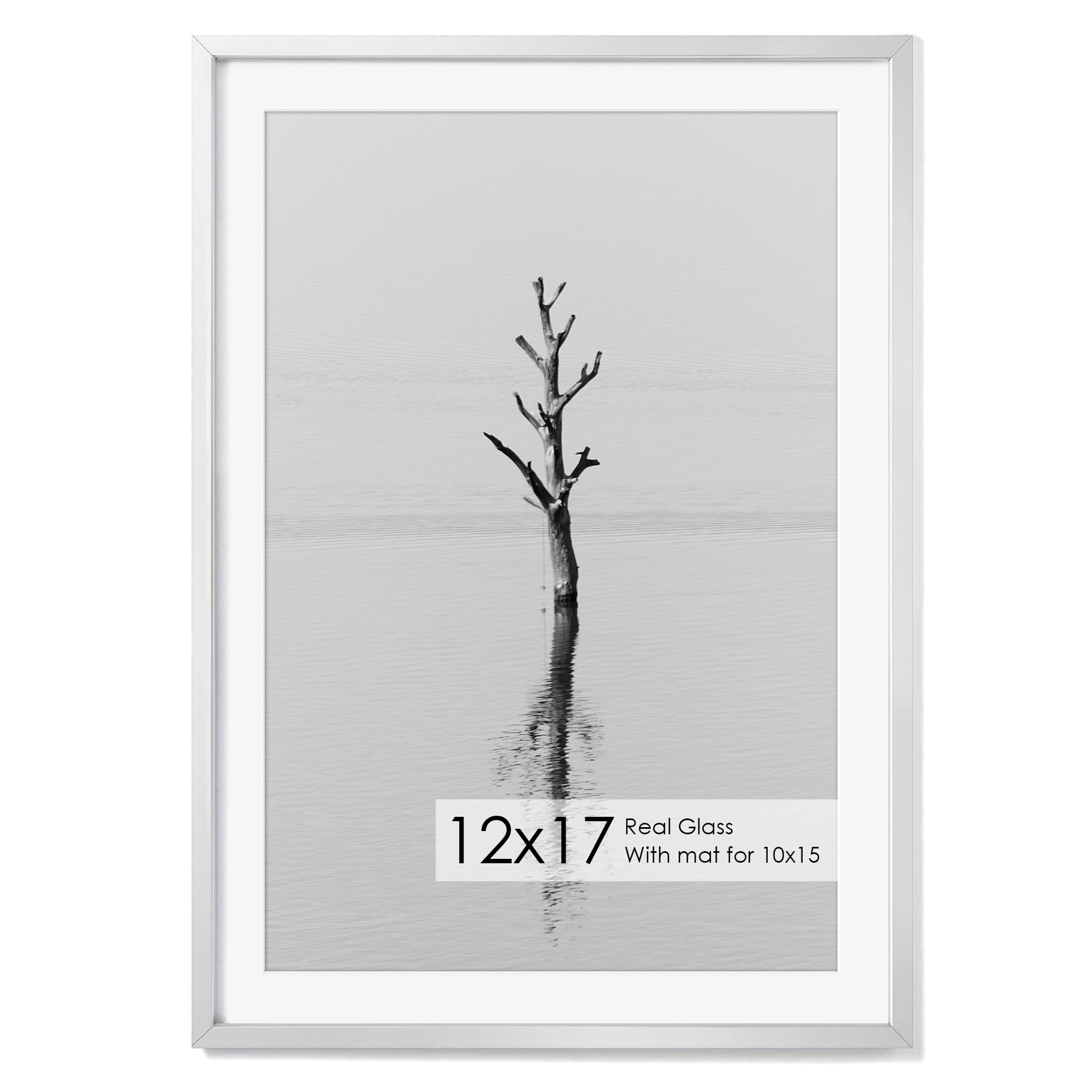 Fun Memories 12x17 Metal Picture Frame, Silver