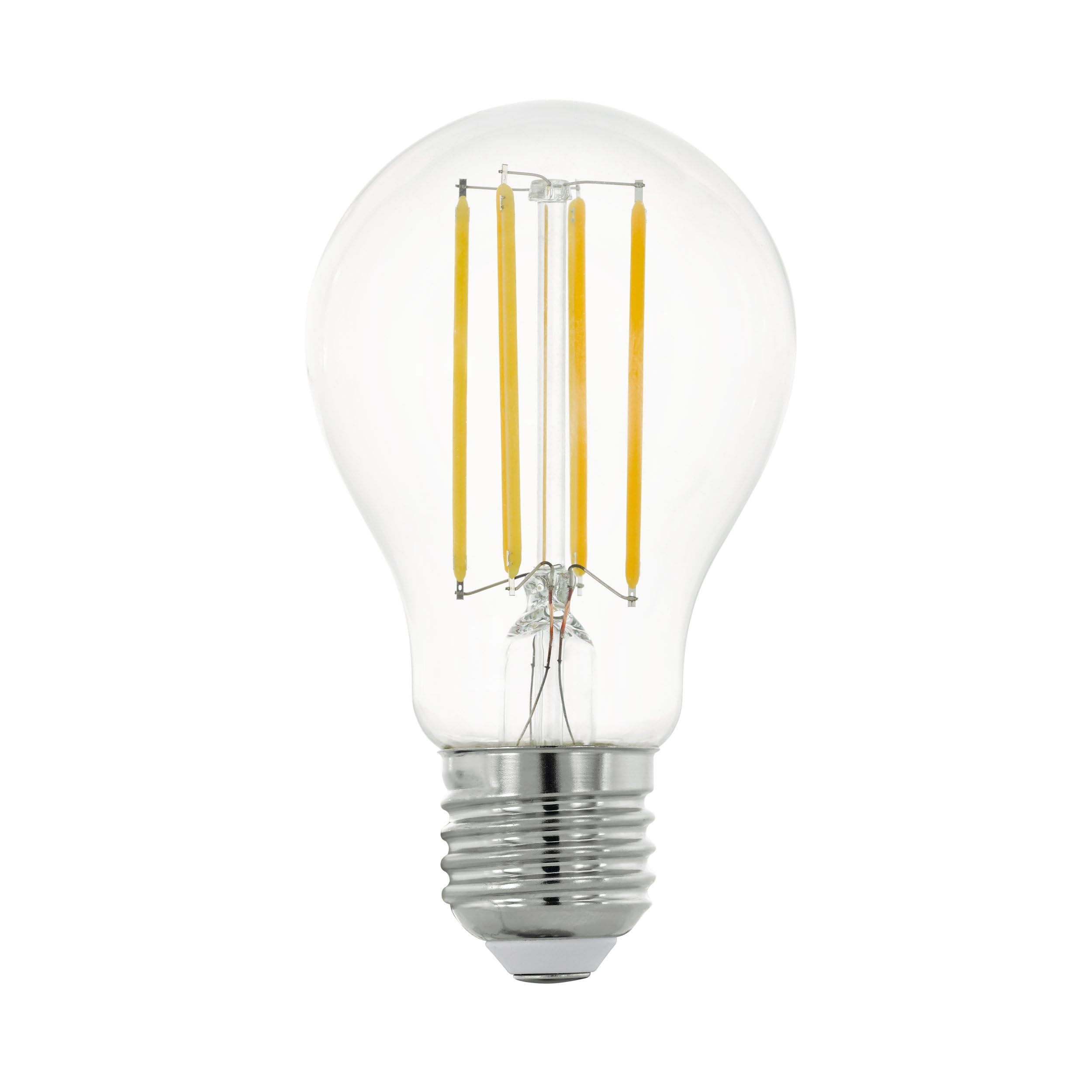 EGLO Connect.z Smart-Home LED Leuchtmittel E27, A60, ZigBee, App und Sprachsteuerung Alexa, dimmbar, neutralweiß, 806 Lumen, 6 Watt, Vintage-Glühbirne klar