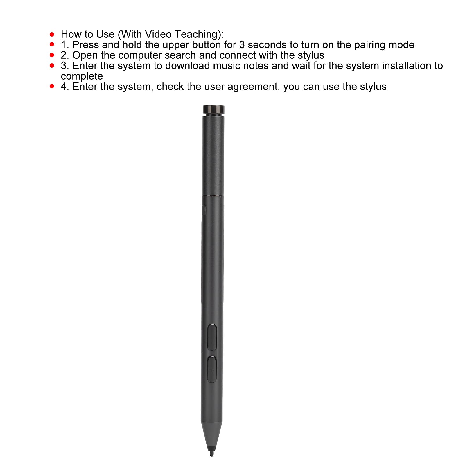 Długopis Stylus, Inteligentny Długopis Stylus Bluetooth Indukcyjny Długopis Pojemnościowy do MIIX 520 YOGA 530 720 930, Długopisy z Ekranem Dotykowym