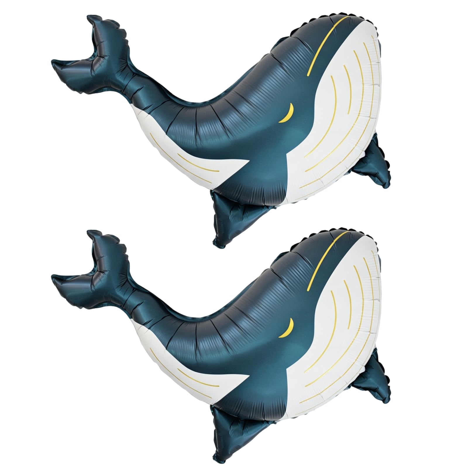 Whale Foil Balloons Dark Blue Whale Balloons Animal Balloon Ocean Party Decorations Underwater Party Decor Birthday Party Decorations Supplies 2pcs