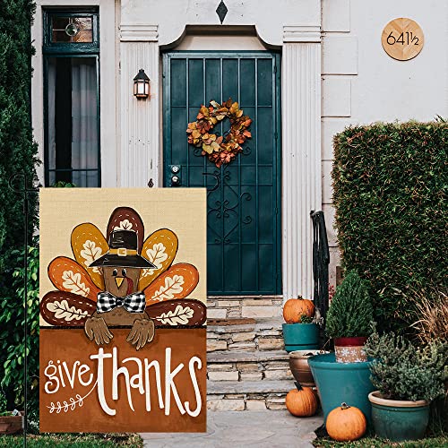 Crowned Beauty CF1019-12 Fall Thanksgiving Garden Flag 12X18 Inch Double Sided thumb #2