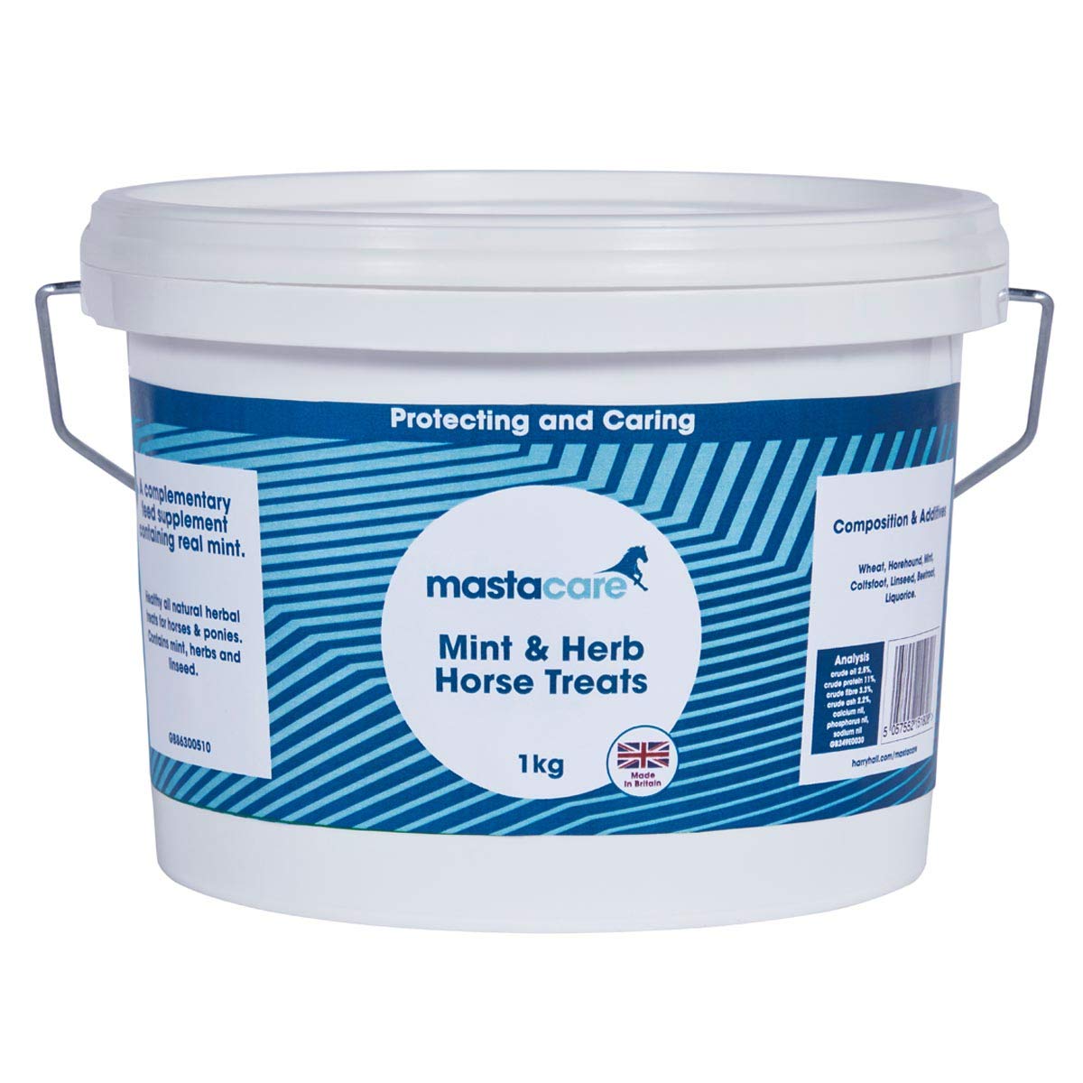 Mastacare Natural Horse & Pony Treats - Healthy Herbal Rewards with Mint, Linseed & Herbs - Ideal for Training & Rewards - Contains Wheat, Horehound, Beetroot - GB249E0030