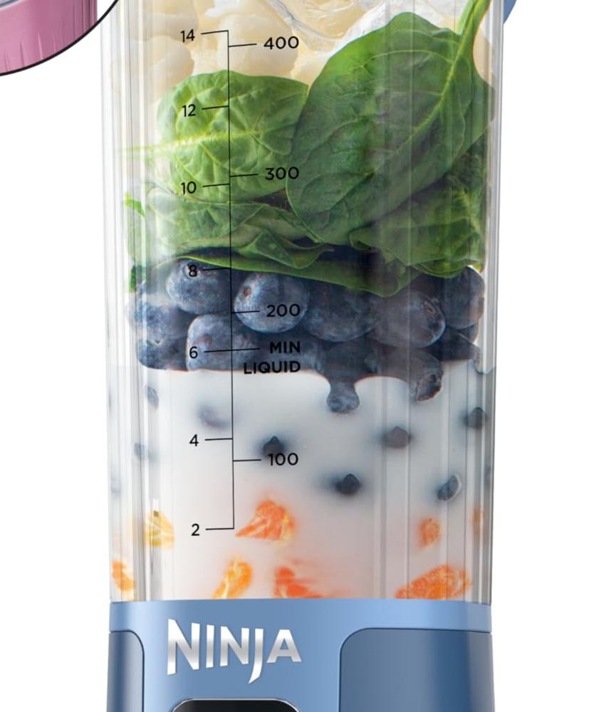 Ninja Blast 2個セット シルバー・ブルー Amazon.com: Ninja Blast Portable Blender, Cordless, 18oz. Vessel