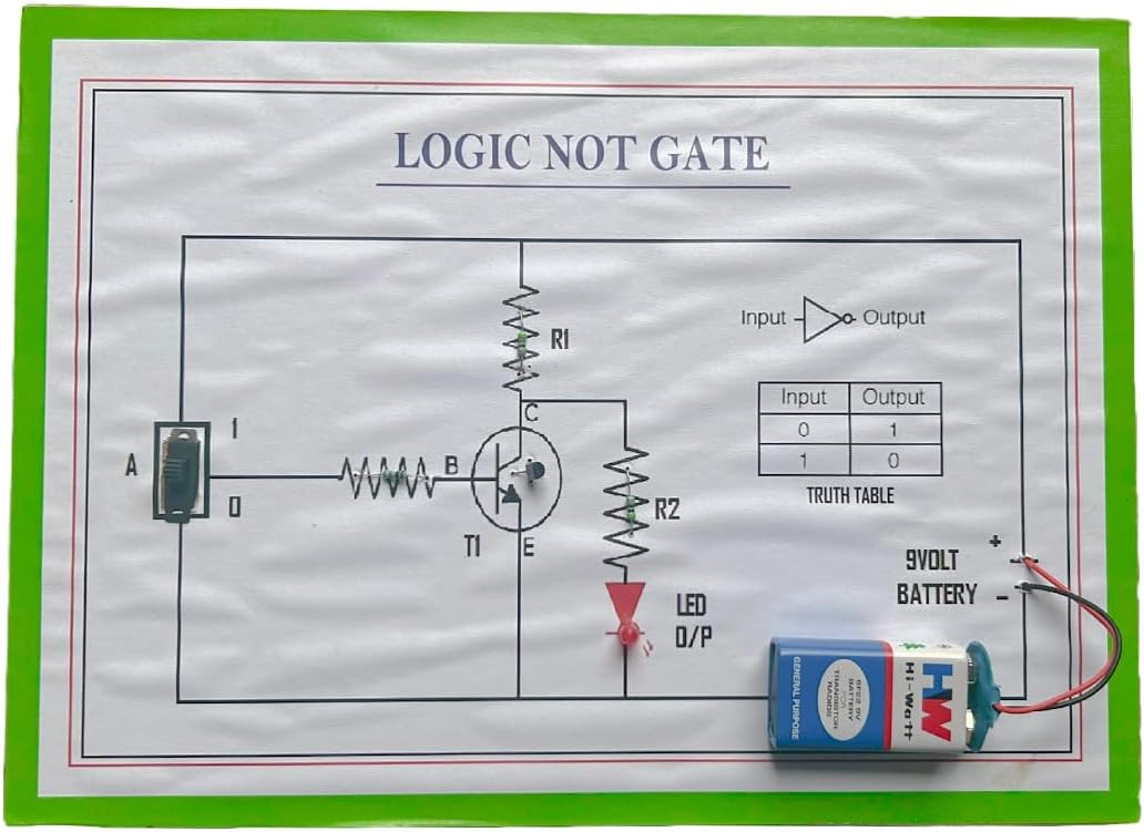 LOGIC NOT GATE WORKING MODEL and PROJECT