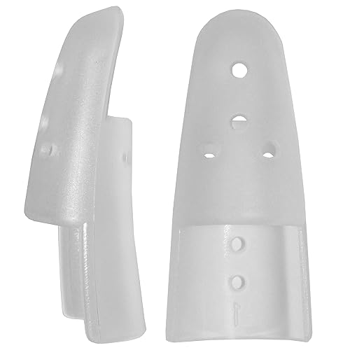 Rehabilitation Advantage Stax - Férulas para dedos, paquete variado de 8 tamaños (1 de cada uno), férulas de plástico ligeras no ajustables para