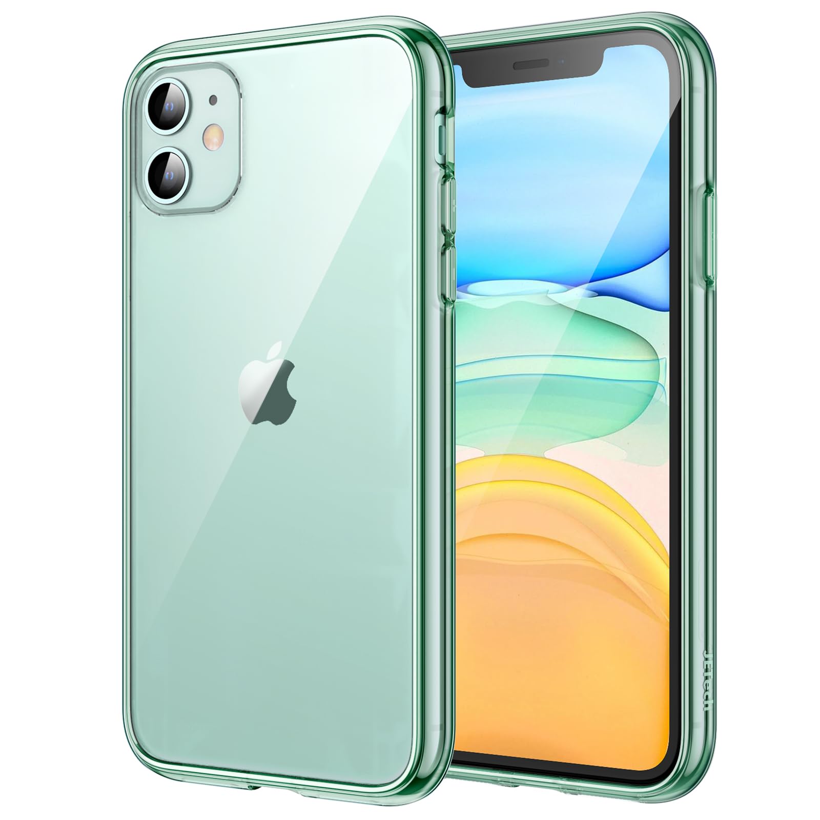 Jetech Cover Per Iphone 11 6,1 Pollici, Anti Ingiallimento Custodia Case Con Assorbimento Degli Urti E Anti-Graffio (Verde Notte)-image