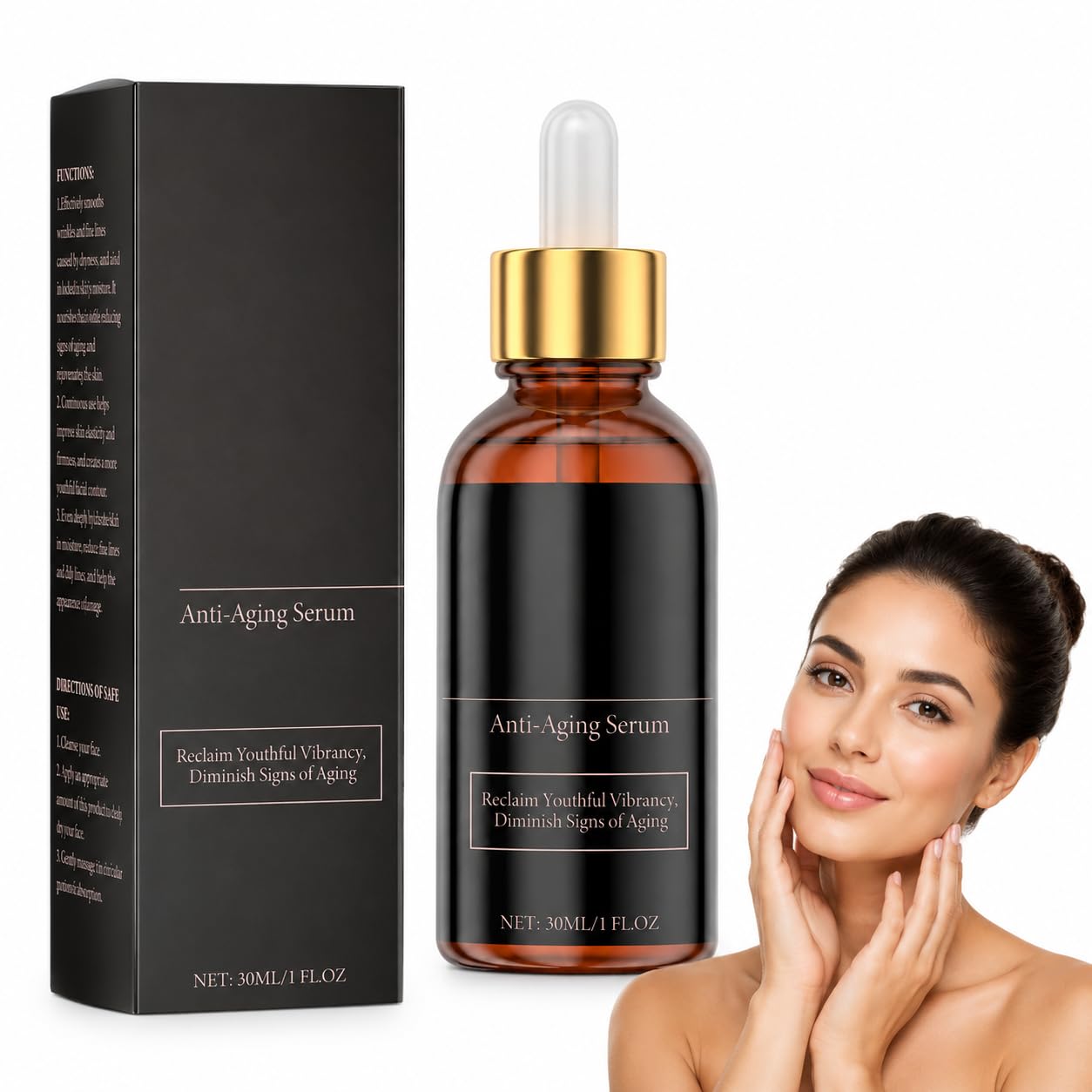 Infinite Love - Suero Antienvejecimiento Para Mujeres Maduras Hidratacion Duradera Firmeza Y Luminosidad Mejora Apariencia De Piel Textura Suave Absorcion Rapida Uso Diario Facial (3 pcs)