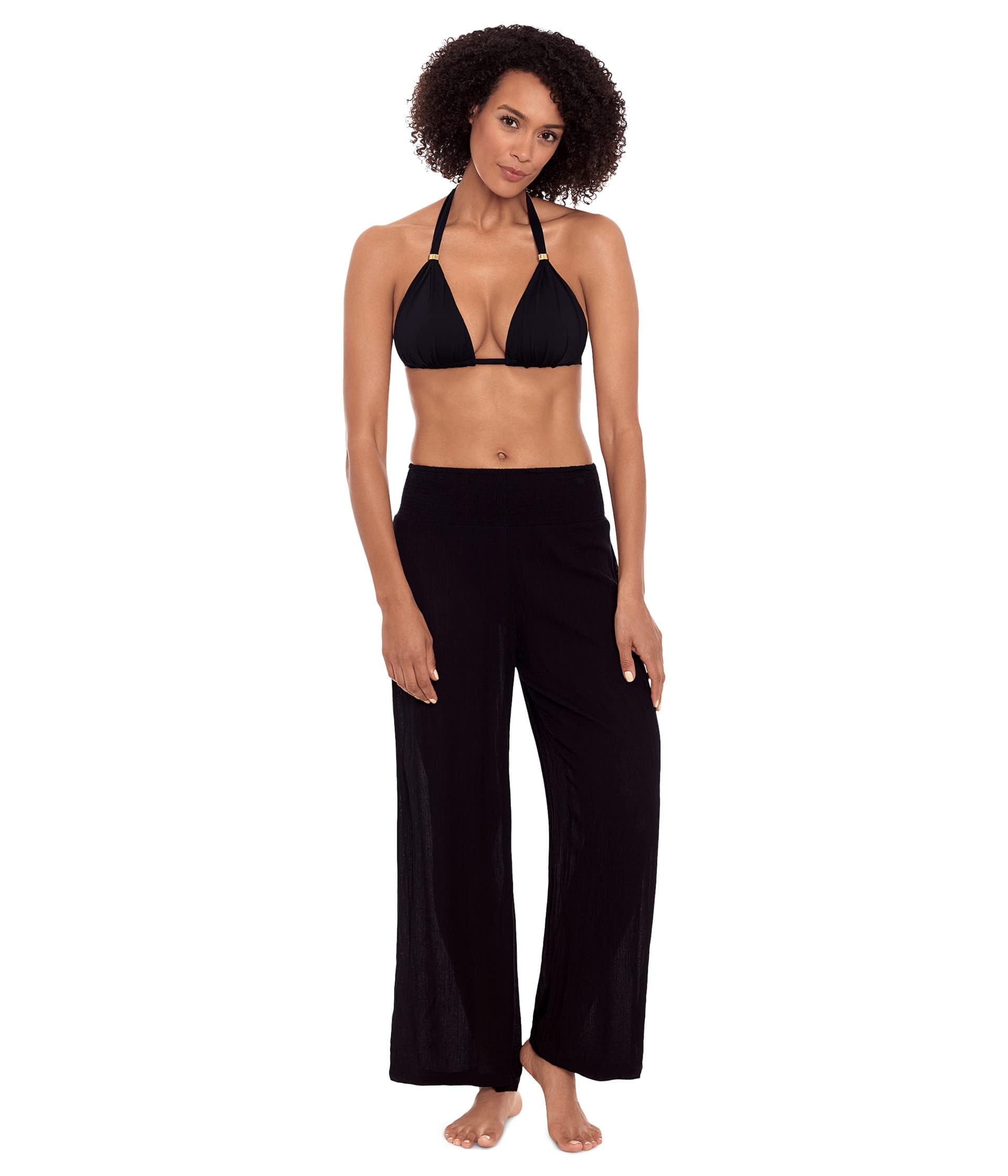 Lauren Ralph Lauren Crinkle Pants Black LG US 12-14