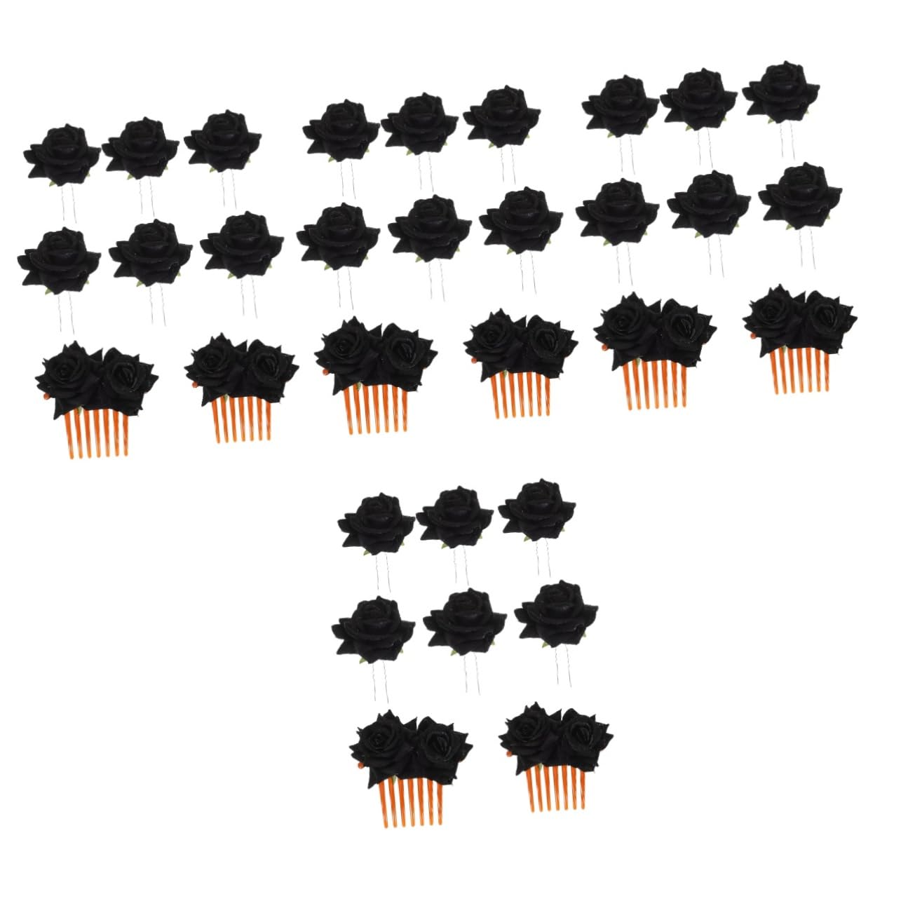 4 juegos de pinzas de pelo de rosa para novia, pinzas de pelo de flores para mujer, horquilla de novia, peine de rosa para el cabello, clip de pelo de rosa, clip de pelo de rosa,