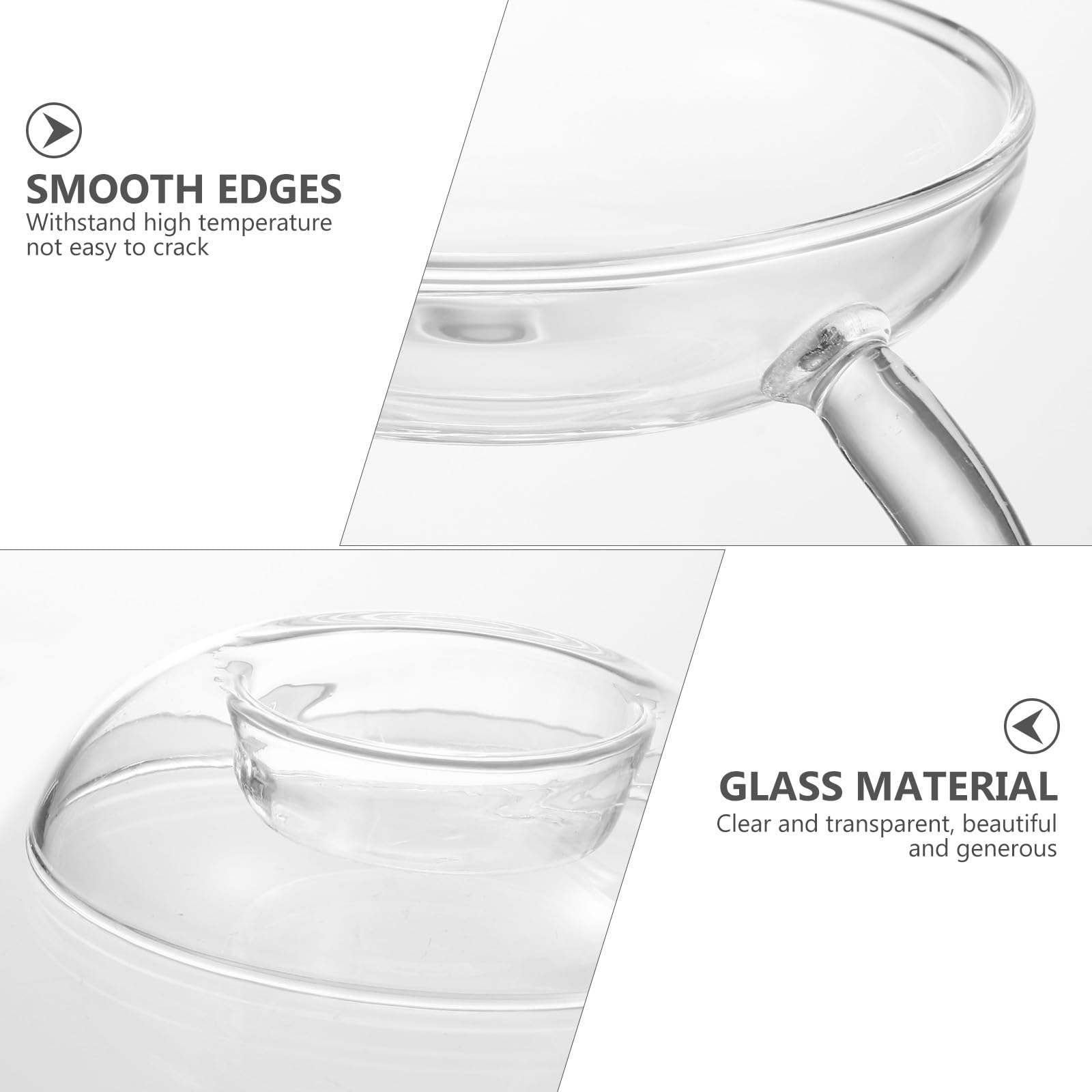 Veemoon Candelabro de Cristal Portavelas Adecuado para Tealight y Aceite Esencial, Lámpara de Aromaterapia para Vela Aromática Adecuado para Bodas y Bares