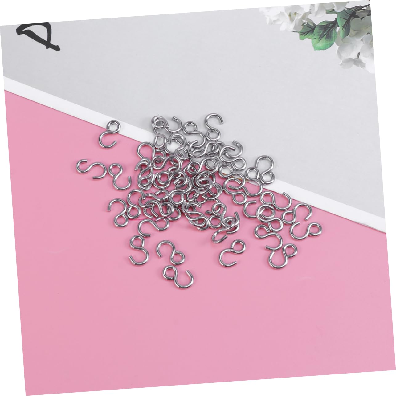 Cabilock 3 Sets Material S-förmige Haken Haken Metallhaken Kleiderbügel Haken Zum Aufhängen Küche Silber Mehrzweck 100 Stück * 3