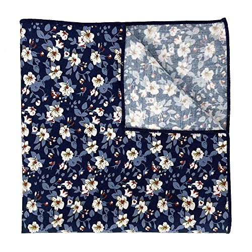Image of Kebocis Men's Floral Pocket Square Handkerchief for Men