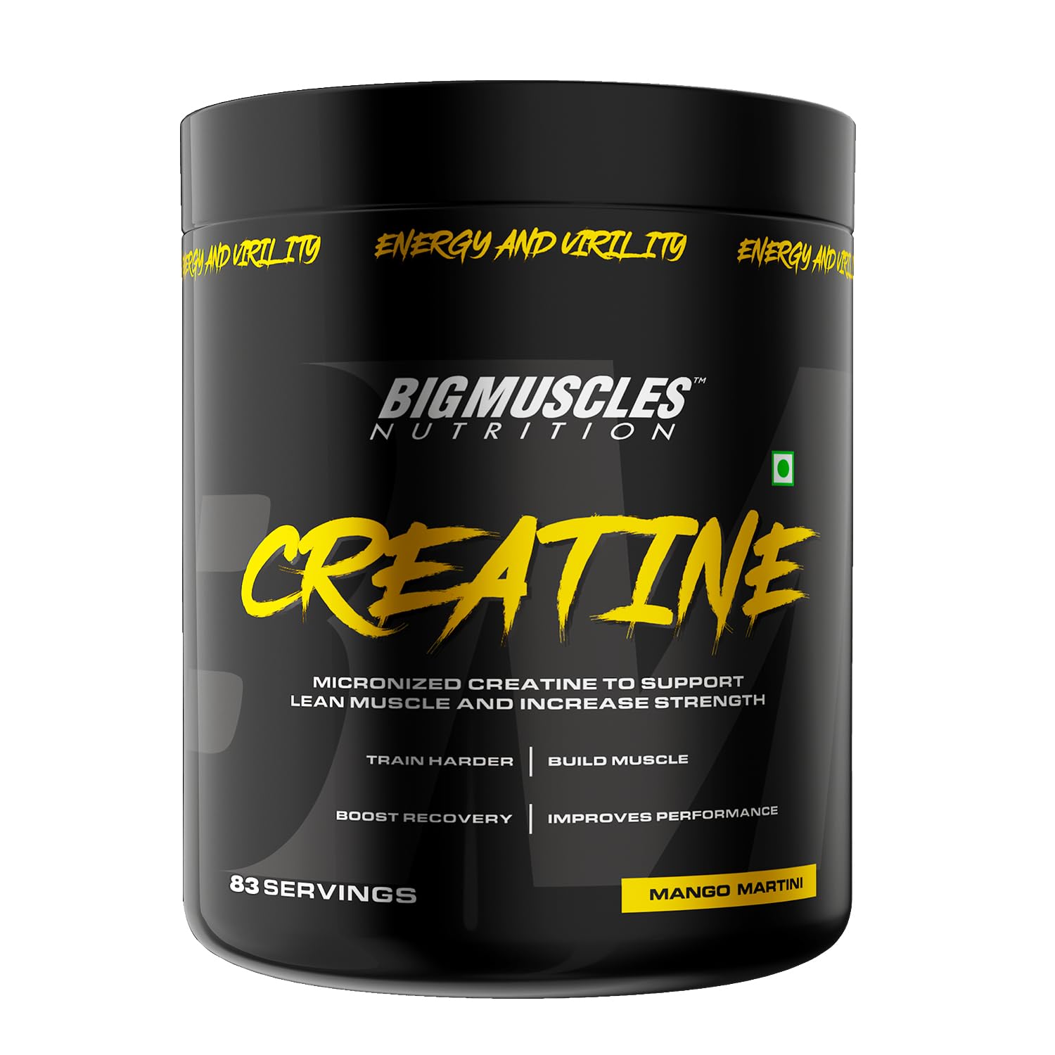 Bigmuscles Nutrition Creatine [250g, 83 Servings] | Mango Martini | Micronized Creatine Monohydrate To Support Lean Muscle Repair & Recovery (B0DCK9DJTW) Amazon Price History, Amazon Price Tracker