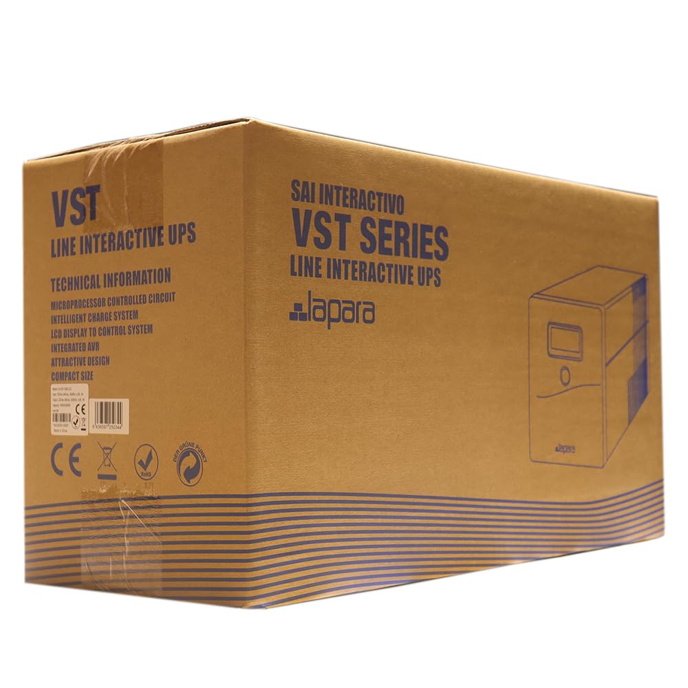 Lapara LA-VST-1500LCD Sistema de Alimentación Ininterrumpida SAI 1500VA 900W LCD Interactivo