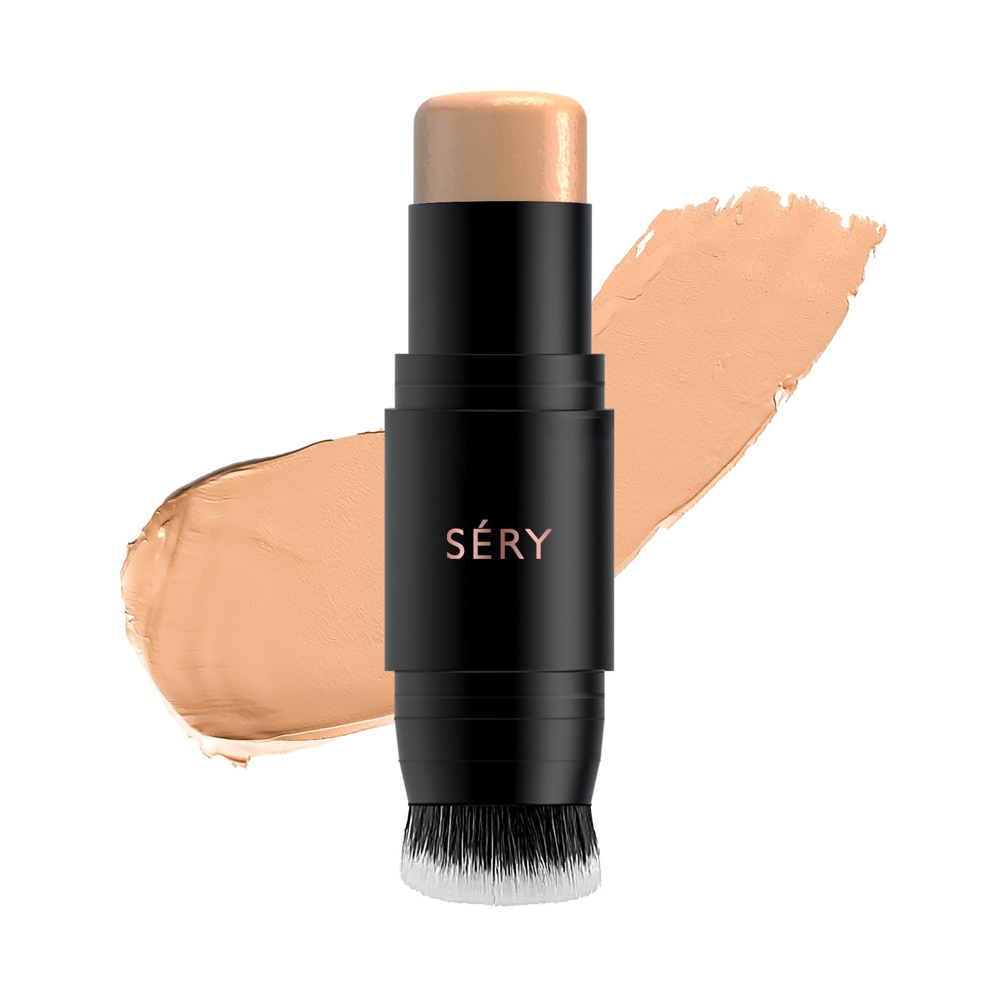 SERY Fix 'N' Click Natural FOUNDATION STICK , Buildable coverage , Instant Hydrating Light Weight Texture, Suitable For All Skin Types – 7.5gms, Soft Tan, F4