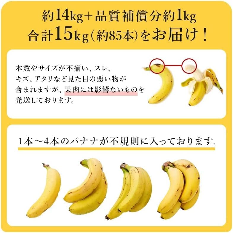 Amazon.co.jp: スミフル バナナ 超訳あり 甘熟王 約15kg 甘くて