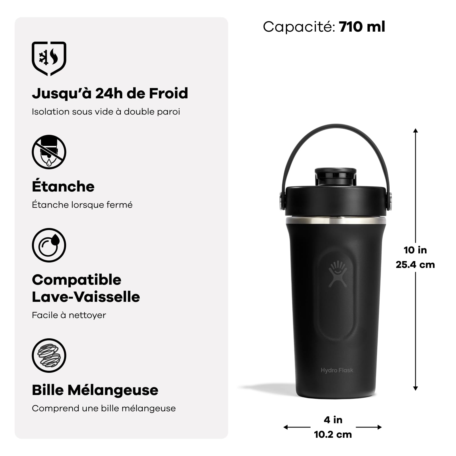 Hydro Flask - Insulated Stainless Steel Shaker Bottle 710 ml (24 oz)