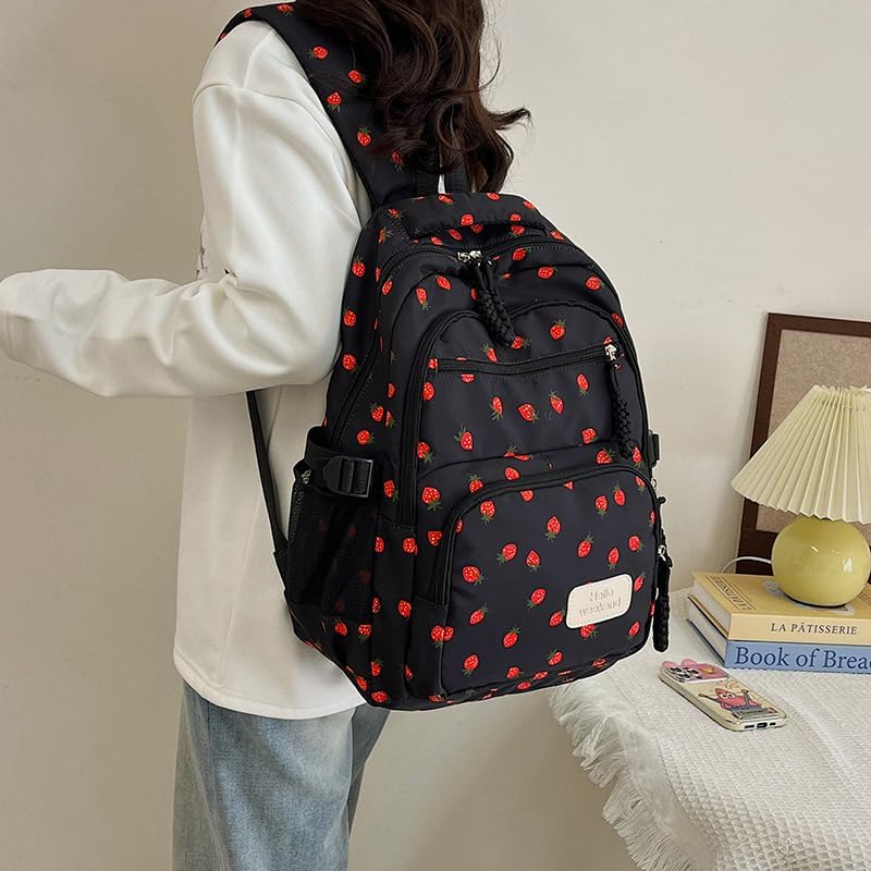 Coquette Bow Backpack - Cute Kawaii Backpack Set Aesthetic Daypack Bow Rucksack Cute Backpack3