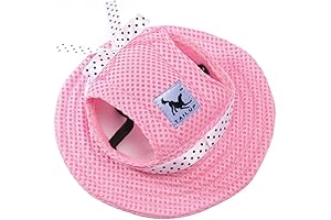 Stylish Sun Protection Cap for Your Furry Princess