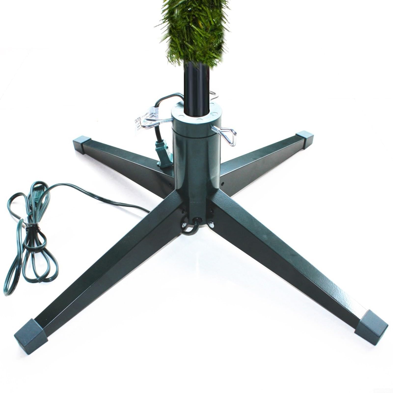Soporte giratorio para árbol de Navidad, se adapta a todos los árboles de Navidad, soporte plegable para árbol de Navidad, soporte de metal de diámetro ajustable para decoración de fiestas en