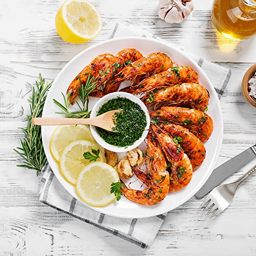 Delling 10 Inch White Dinner Plates Set, Porcelain Dessert/Salad Plate, Serving Dishes, Dinnerware Sets, Scratch Resistant, Lead-Free, Microwave, Oven, And Dishwasher Safe - Set Of 4 #TOP4