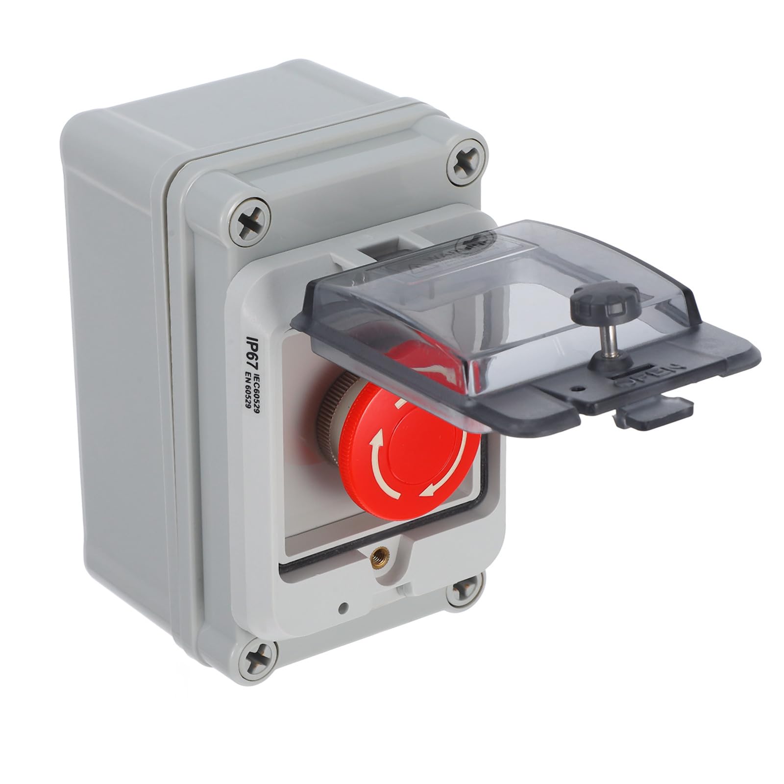 Caja de conexiones de plástico resistente para control de portón exterior 8