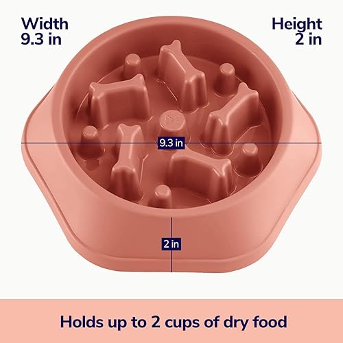 Miniatura 7 de Tazón de alimentación lenta para perros que comen rápido, para perros pequeños y medianos, laberinto de rompecabezas para perros que ayuda a