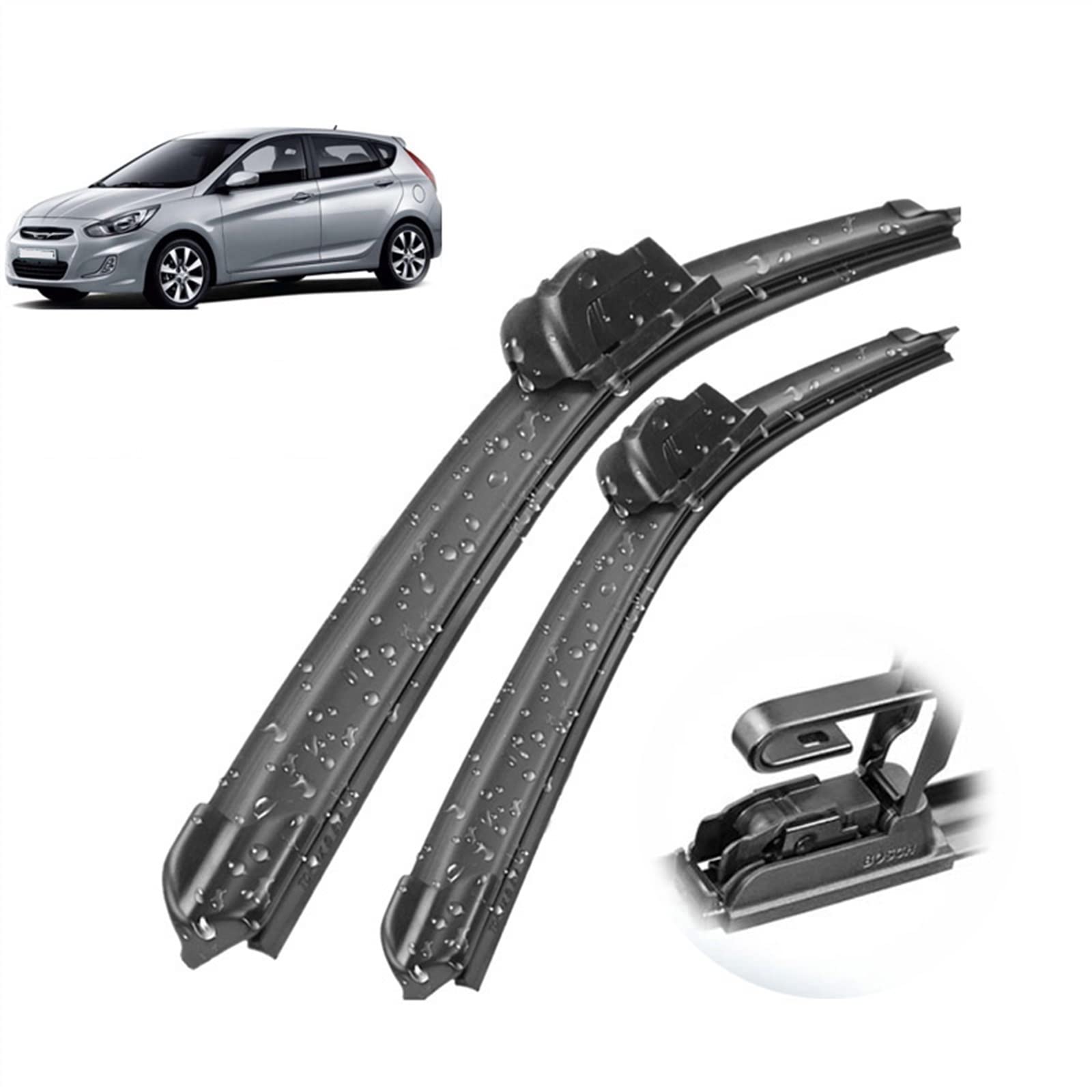 Balais d'essuie-glace avant 26 16 pouces pour Hyundai Solaris 2011-2016
