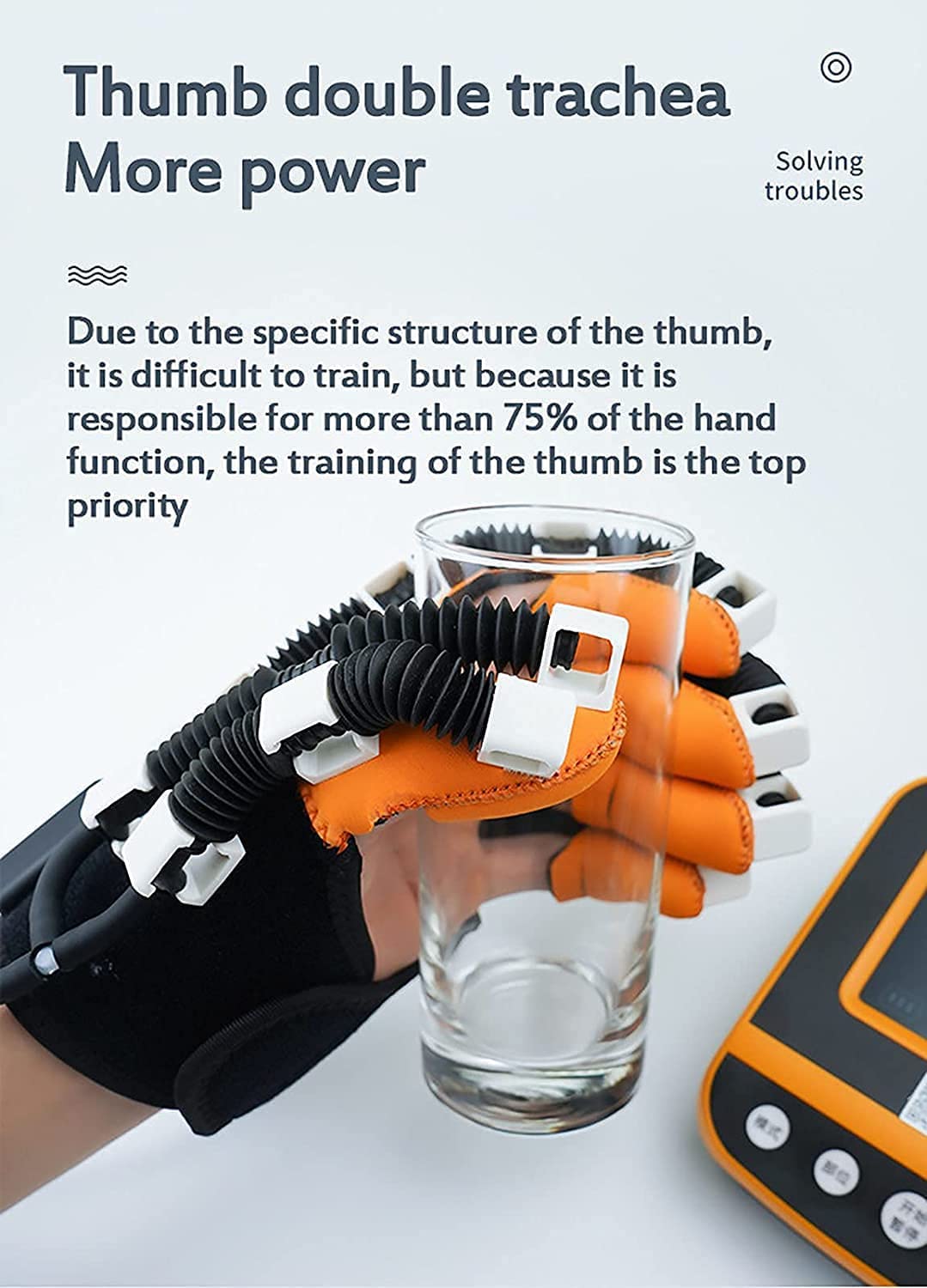 Rehabilitación de órtesis de Dedo, Protector de ortesis de enderezamiento, exoesqueleto, Entrenamiento Manual, férula de Mano Funcional, Guantes de Entrenamiento