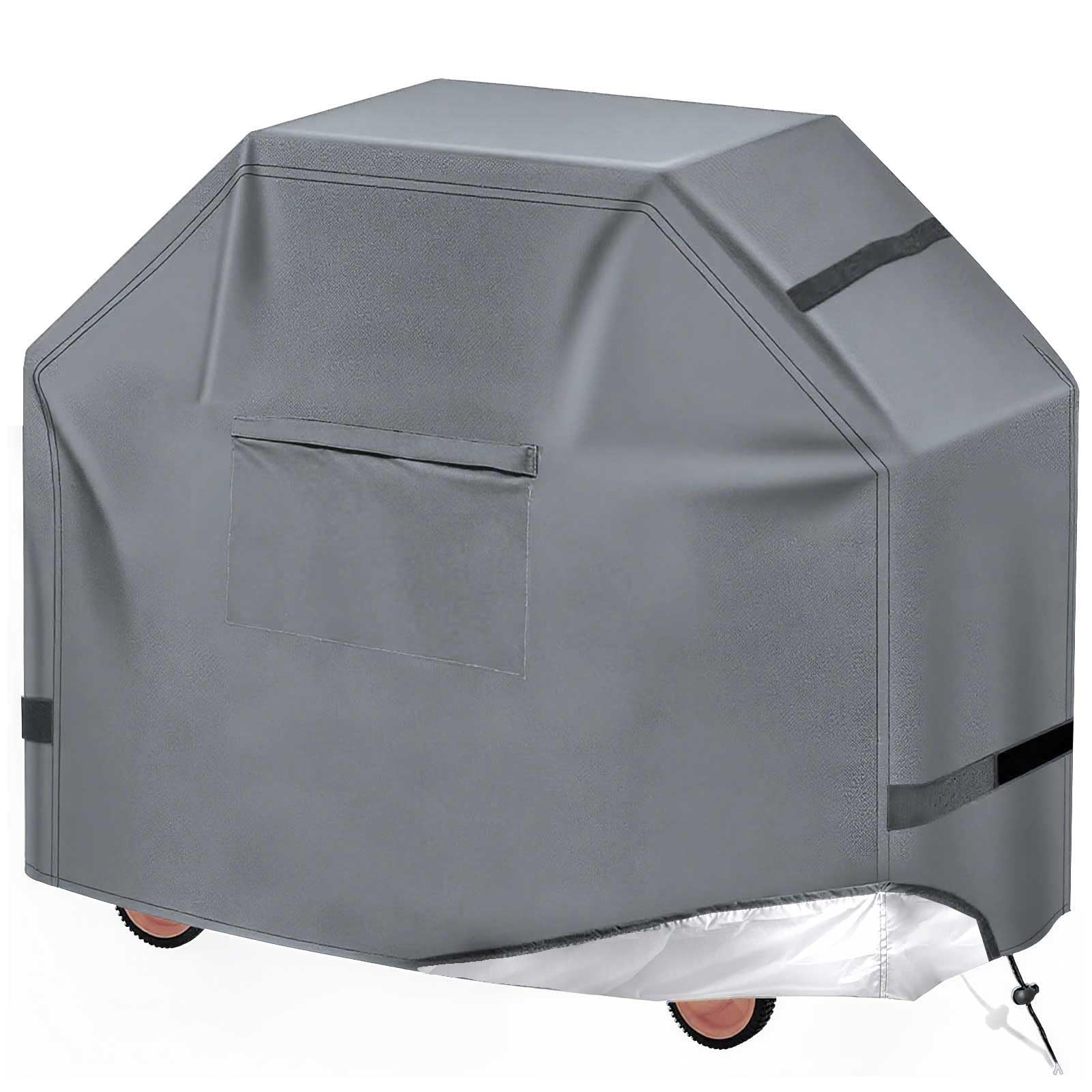 Premium 600D Copertura impermeabile per barbecue a gas 90/120/140/160 cm adatta Brinkmann Nesis serie 300 Outdoor Protect Grigio 102x61x107 cm