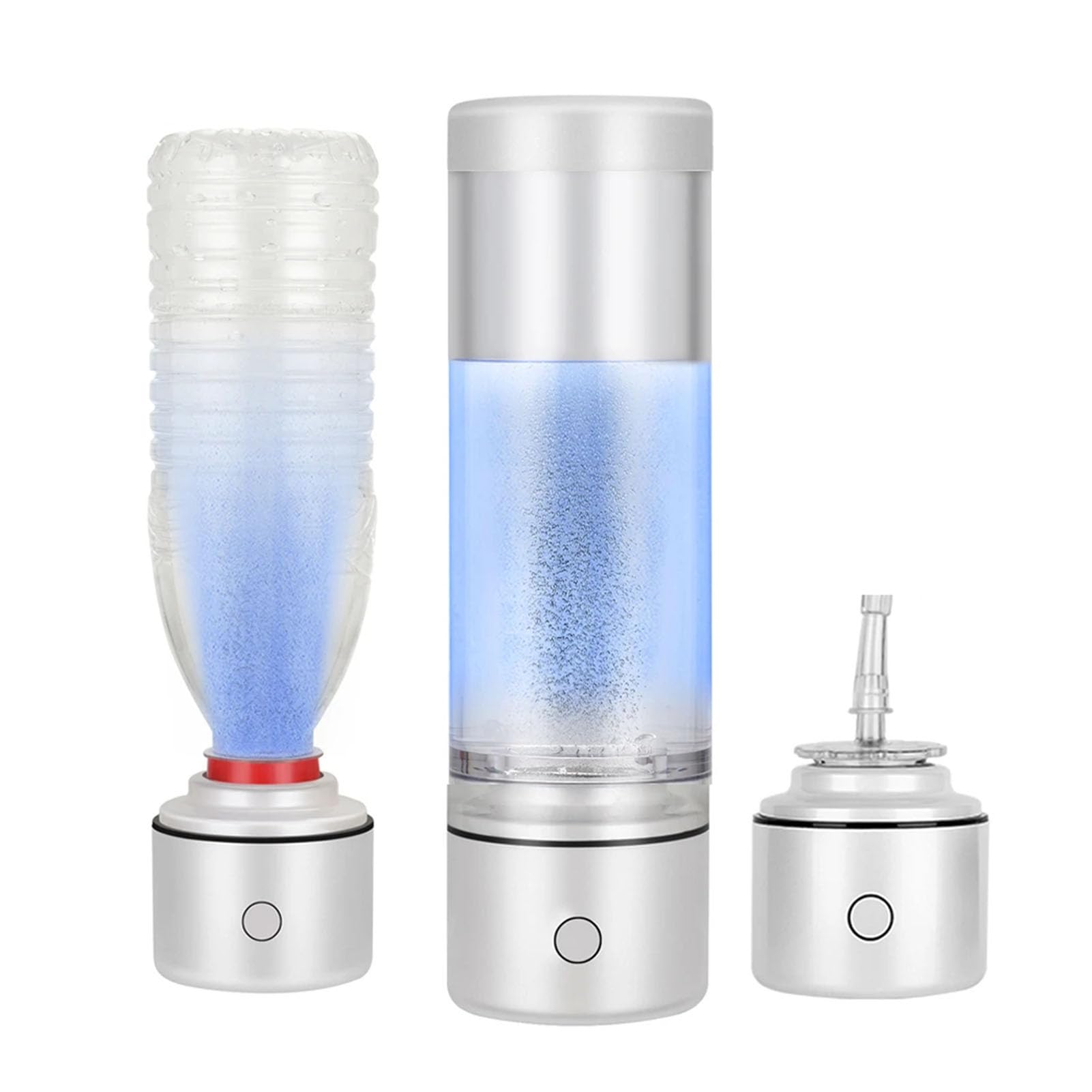 水素水生成器、5000PPB携帯式水素吸入器、水素イオンモード二つ付き