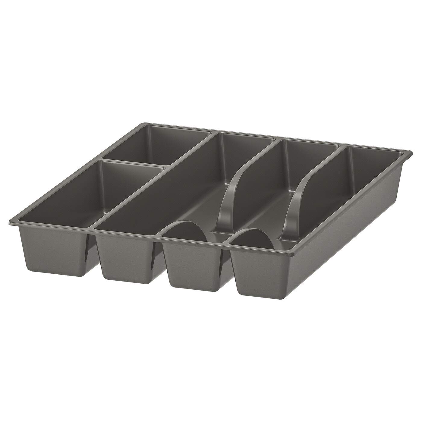 Cutlery Tray, Grey, Product Size: Width: 31.0 cm Depth: 26.0 cm Height: 4.0 cm, Materials: Polypropylene Plastic