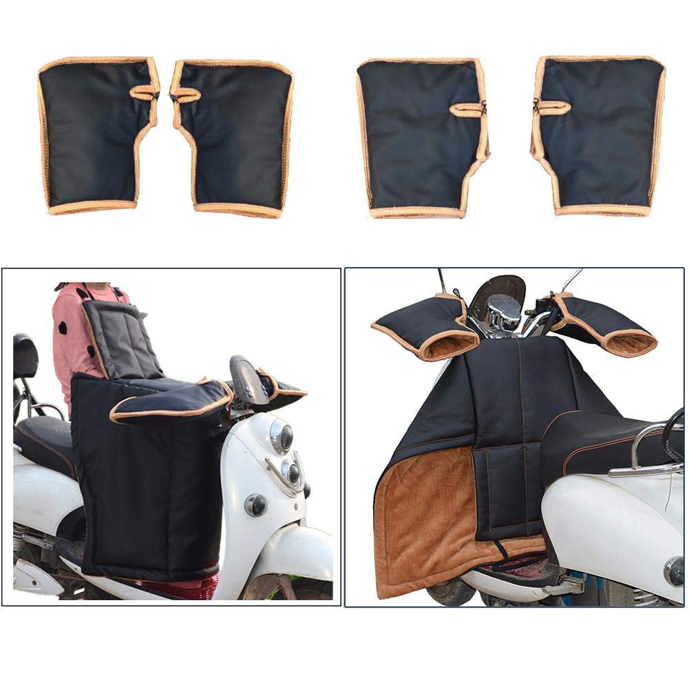 Couvre Jambe Scooter avec Guidon, Protection Couverture Jambes Scooter Leg Cover, Housse Moto Épaisse Coupe-Vent…