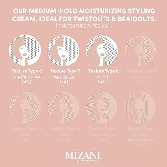 Mizani Curl Define Pudding, Moisturising Hair Cream For Effortless Styling, Enriched with Olive, Coconut and Marula Oils, Paraben and Wax-Free, True Textures Curl Define Pudding, 250ml