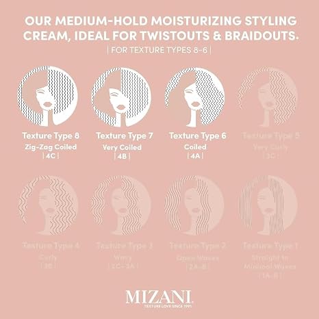 Mizani Curl Define Pudding, Moisturising Hair Cream For Effortless Styling, Enriched with Olive, Coconut and Marula Oils, Paraben and Wax-Free, True Textures Curl Define Pudding, 250ml