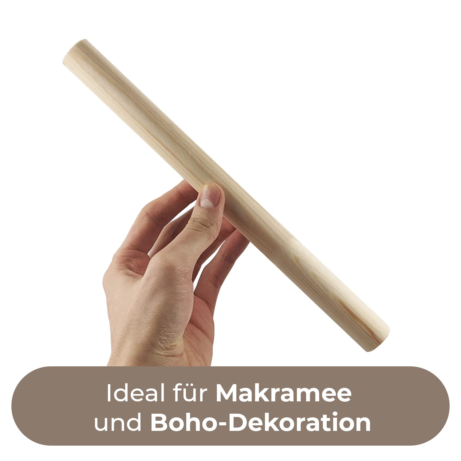 40 Pièces Bois Ronde Bâtons De Travaux Manuels, 8mm Baton