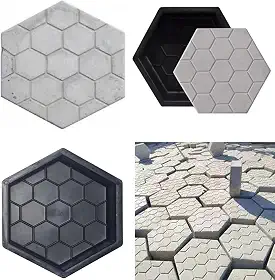 03 Forma De Bloquete Estriada25x25x6 Molde Bloco De Concreto