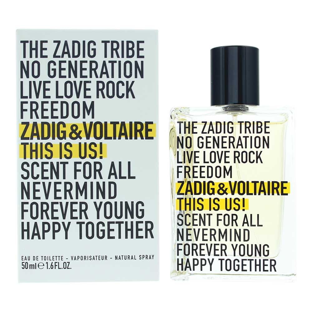 ZADIG & VOLTAIRE 1049-09786 Fragrance This Is Us EDT Spray 50 ml for adults, built for long-lasting everyday fragrance wear, 50 ml