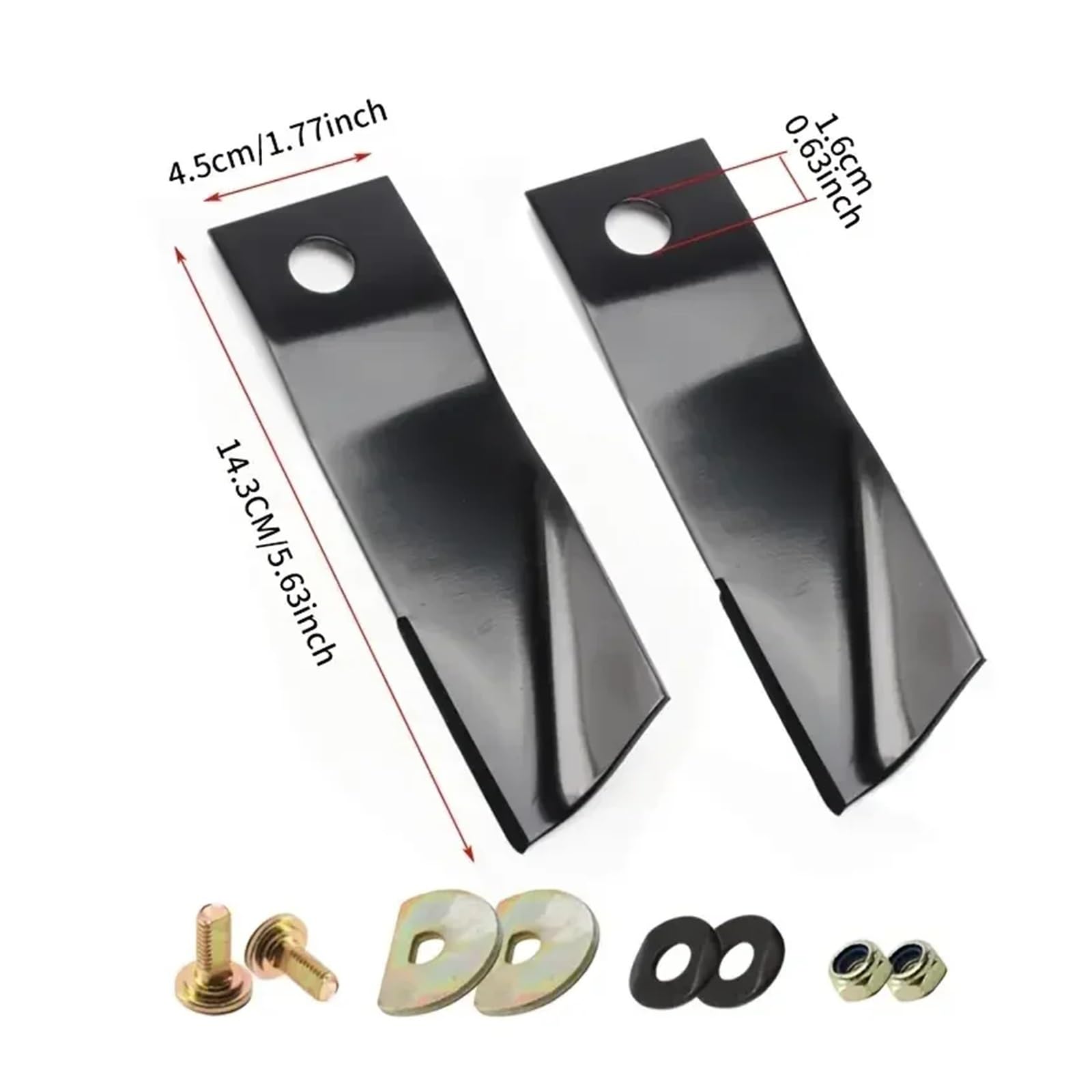 2 Cuchillas de Acero al manganeso for cortacésped de 19/21 Pulgadas, compatibles con HRJ196, HRJ216 y GXV160. Accesorios for cortacésped.(A Set of 19 Inches)