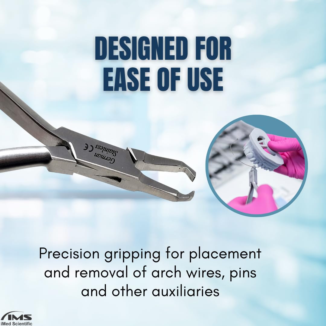 Dental Pliers Braces Wire Bending Loop Forming Orthodontic Pliers Bracket Remover Band Arch Wire Cutters Made of Stainless Steel (DeBonding Plier)