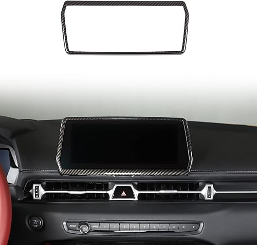 CHEAYAR Marco de pantalla GPS para Toyota Supra GR A90 A91 MK5 2019-2022, cubierta de pantalla de navegación de automóvil, cubierta de marco de