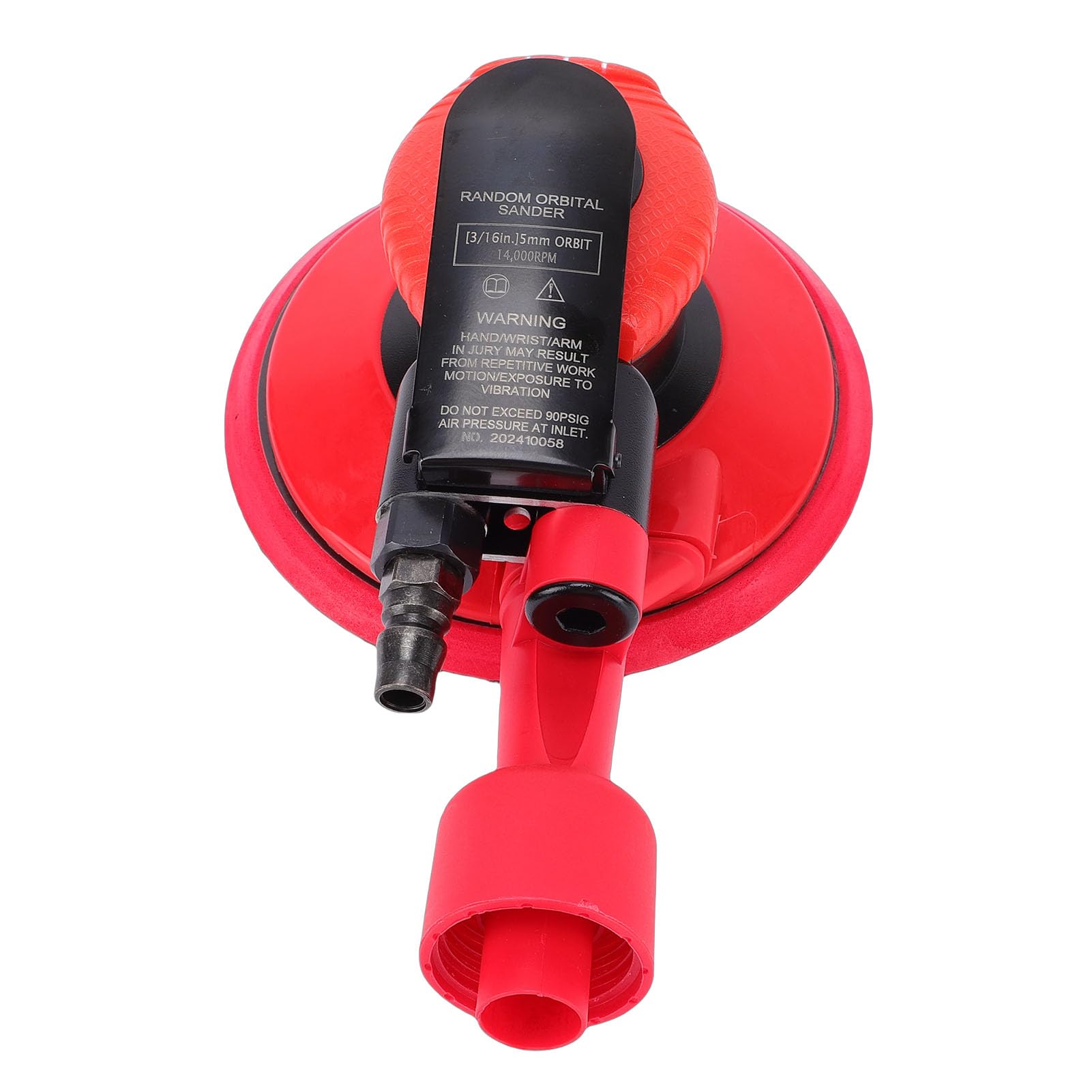 Cocoarm Lijadora de Aire Orbital Aleatoria de Alta Velocidad de 6"Lijadora Orbital Potente para Pulido de Automóviles Extracción de Polvo Adecuado para Trabajadores del Metal Acero de Aleación