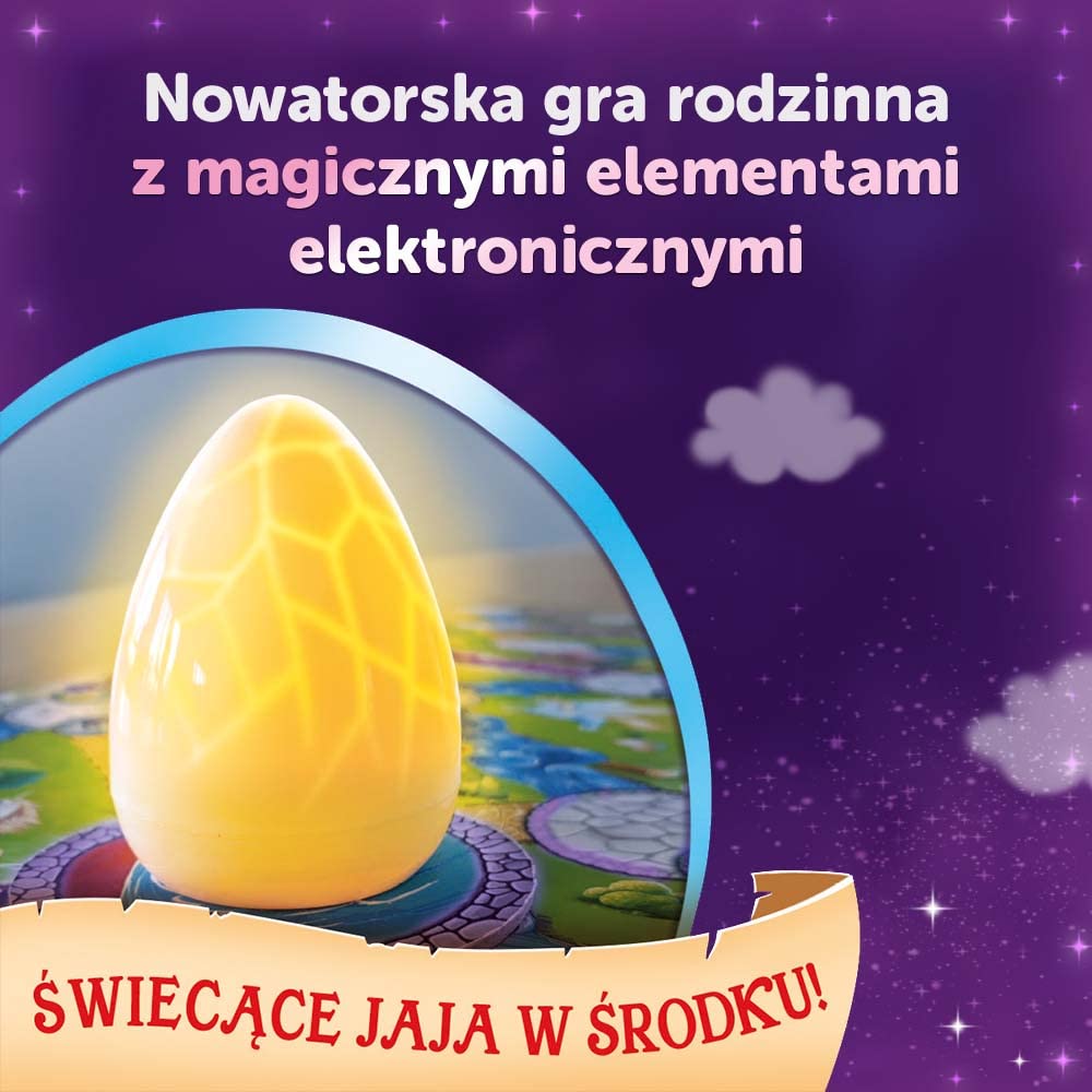 Trefl - Magajaja Unicorns - Rodzinna Gra Planszowa, Świecące Elektroniczne Jaja i Magnetyczne Żetony, Baśniowy Świat Jednorożców, Nowatorska Gra dla Dorosłych i Dzieci od 6 lat