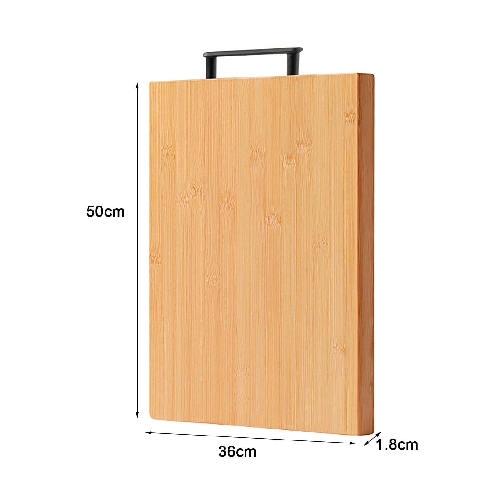 Drewniana deska do krojenia klasy premium, bambusowa deska do krojenia mięsa lub warzyw - deski do krojenia do kuchni - wstępnie naoliwione, atrakcyjne drewno, 50 x 36 x 1,8 cm