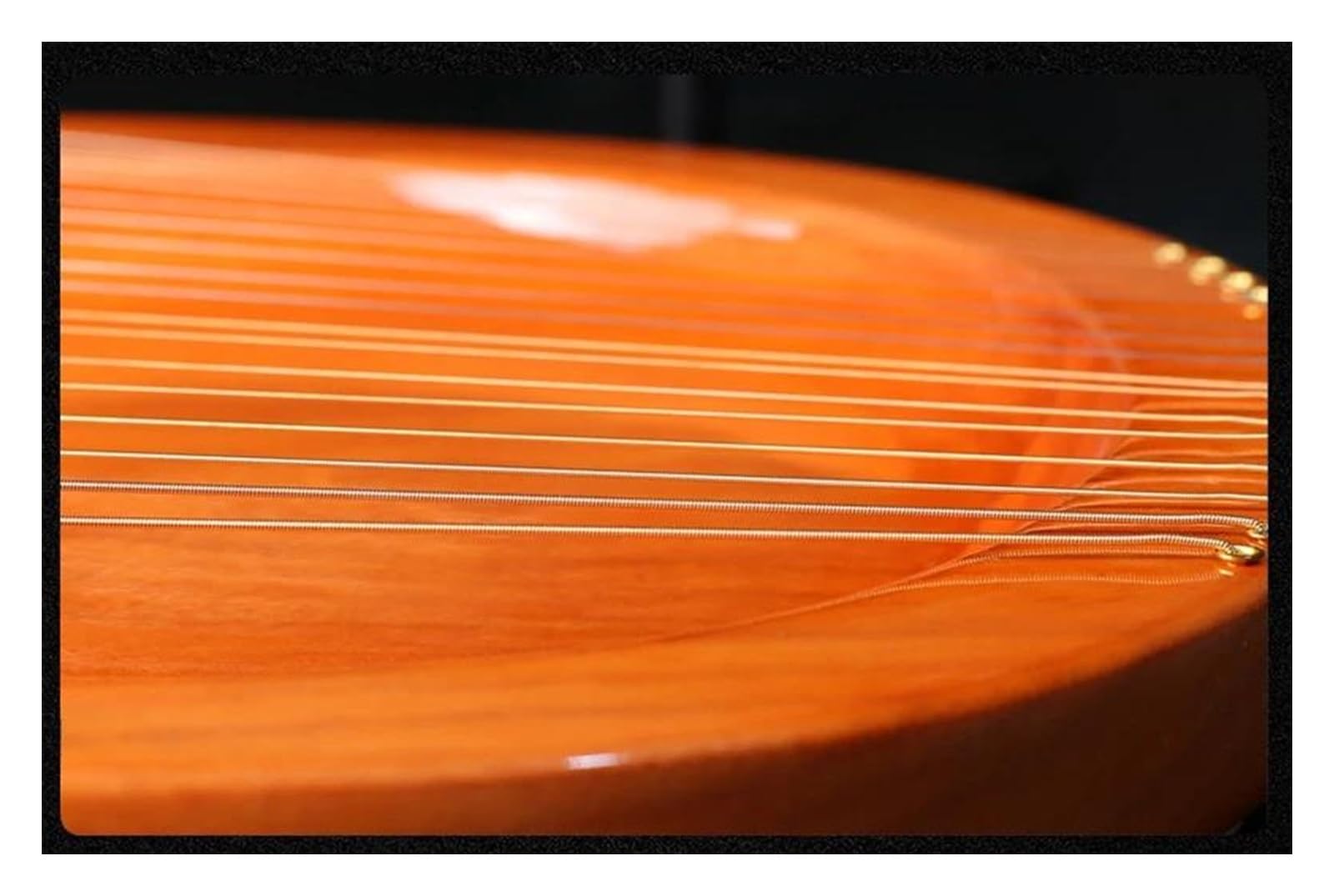 Erwachsene harfe Holz Mahagoni Leier Harfe Mit Tuning-Tool Für Anfänger Musical Instrument 16 Saiten Saiten(Brown)