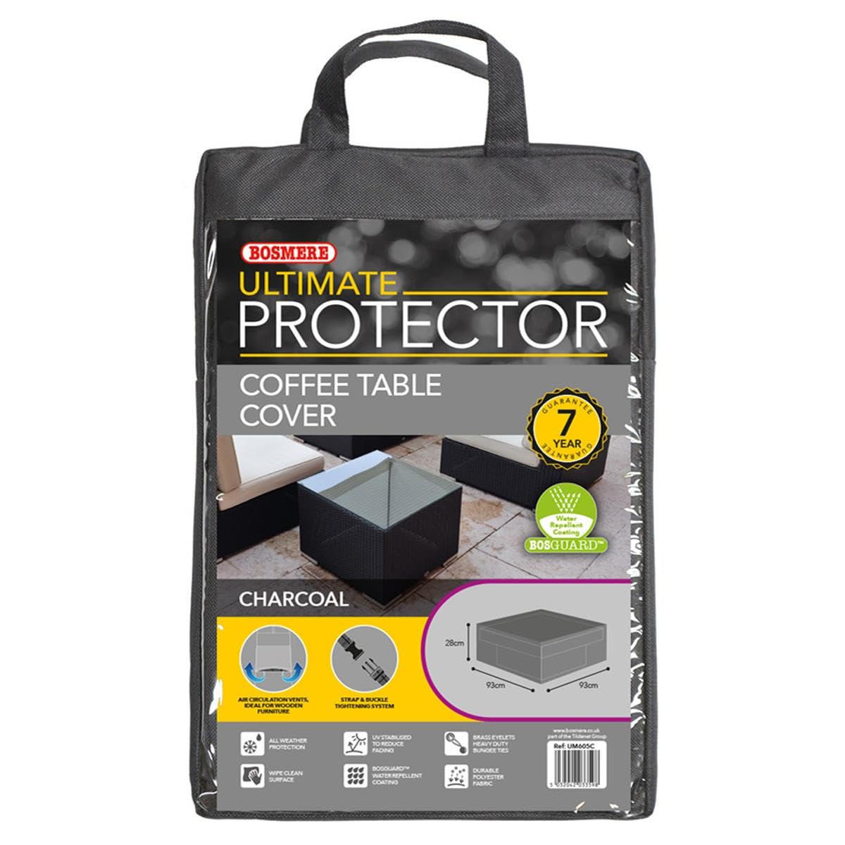 Bosmere Ultimate Protector Coffee Table Cover Charcoal UM605C