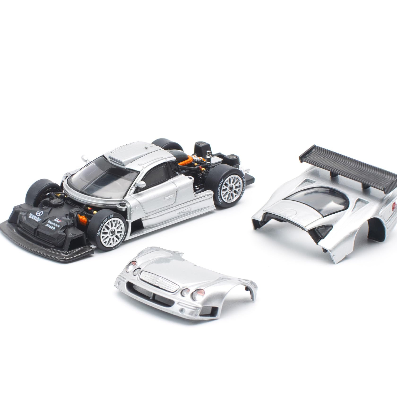 mercedes clk-gtr 1/15 Scale ラジコンカー メルセデス・ベンツ CLK-GTR」の電動RCカーが、ボディをシルバー