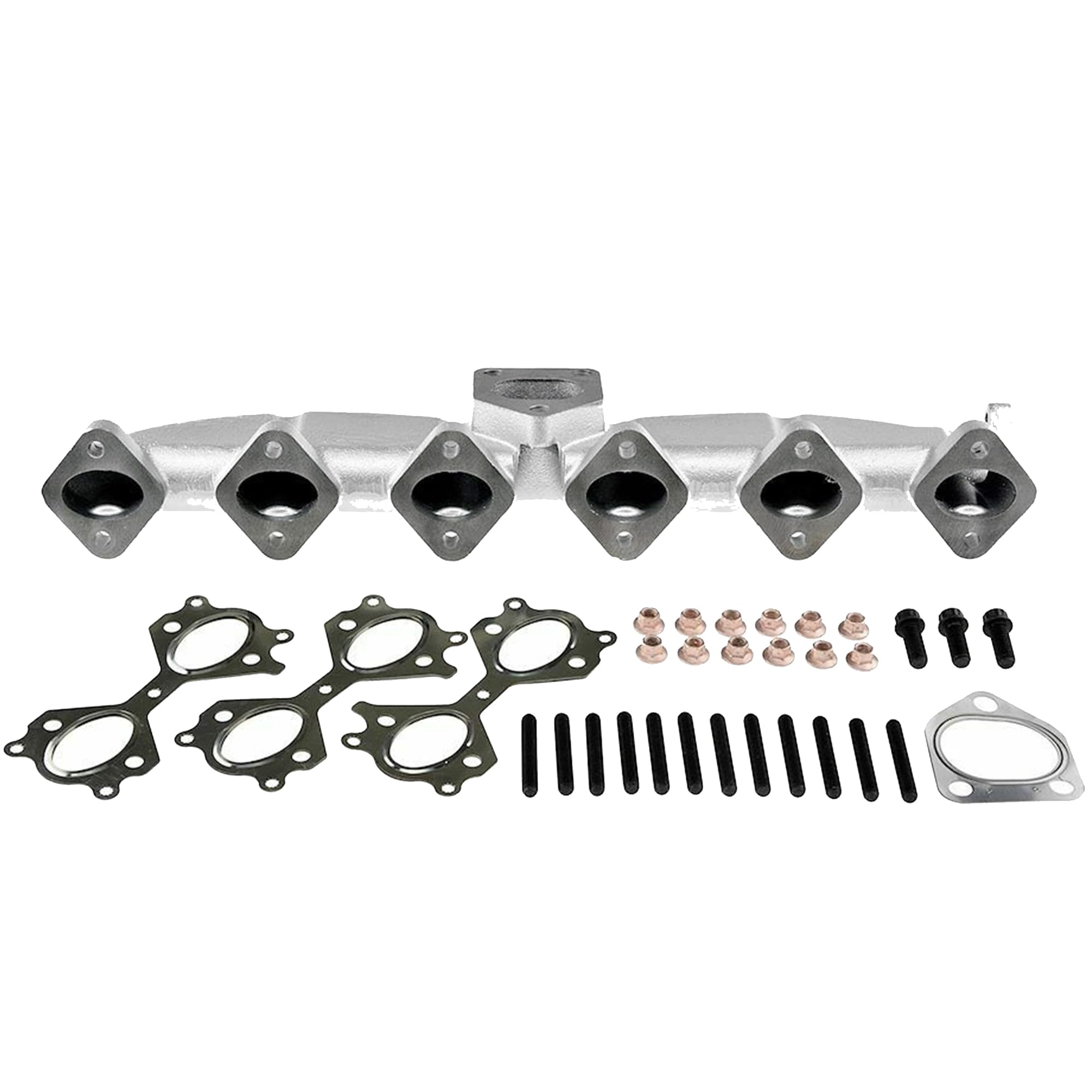Partsline Collecteur d'Échappement compatible avec Série 3 (E46), Série 5 (E39) (E60) (E61), Série 7 (E65, E66, E67), X3 (E83), X5 (E53) - 11627788422 11622248166