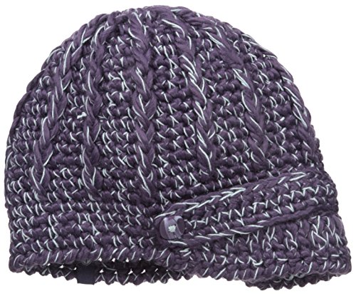 Pistil Women's Clara Knit brimmed Beanie Hat, Eggplant